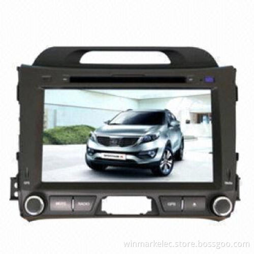 8-inch Special HD TFT In-dash Car DVD Player for Kia Sportage, Built-in TV Tuner, Touch Screen